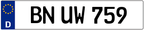Trailer License Plate